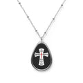 0022 Spirilogical Oval Pendant Necklace