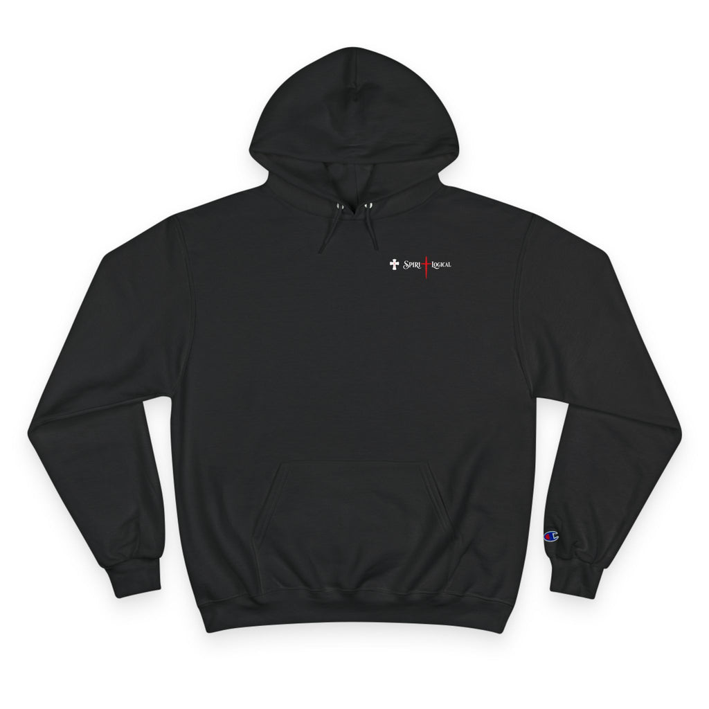 0011LTL Spirilogical Champion Hoodie little logo on front + big on back