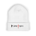 0028LTLW Spirilogical Cross Embroidered Cuffed Beanie