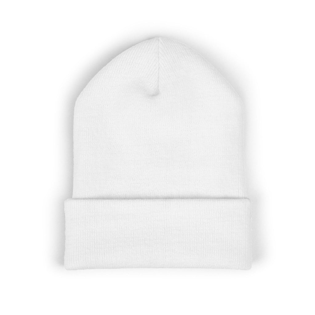 0028W Embroidered Spirilogical Cross Cuffed Beanie