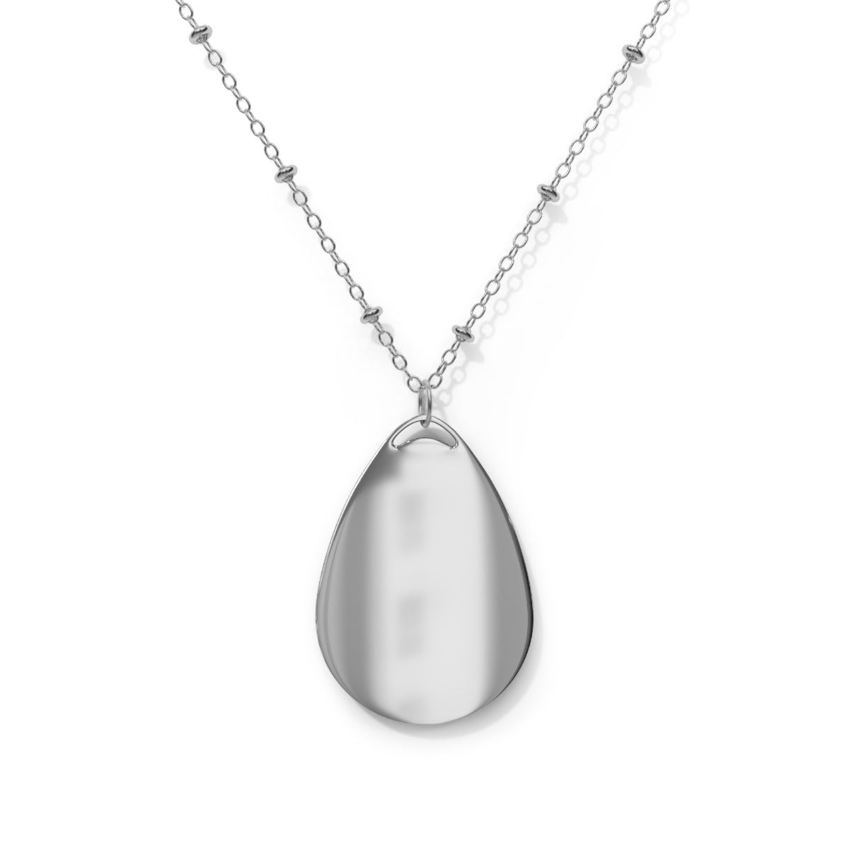 0022 Spirilogical Oval Pendant Necklace