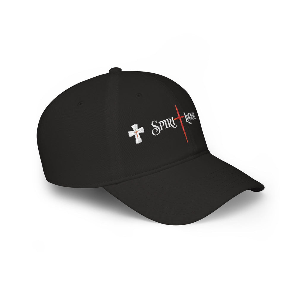 0020LTL Spirilogical Cross Red Low Profile Baseball Cap