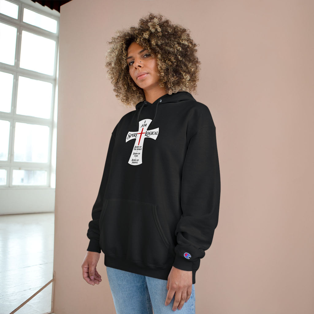 0013 Spirilogical Champion Hoodie big logo on front nothing on back