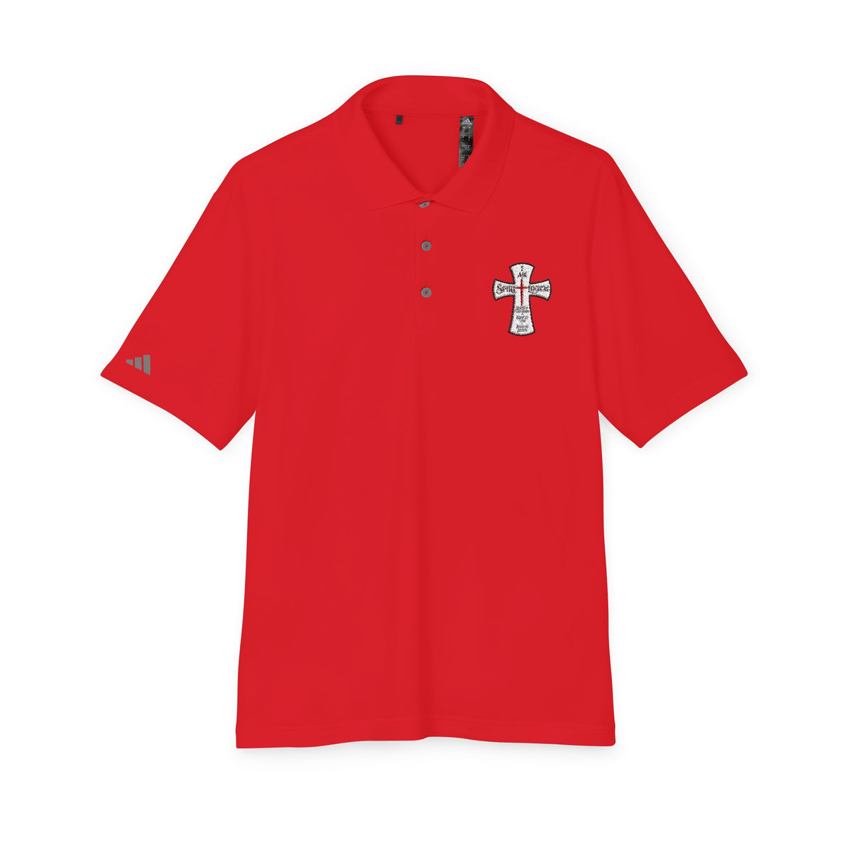 0024 Embroidered Spirilogical Cross Polo Shirt