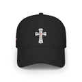 0029 Spirilogical Cross Black with right side LTL Low Profile Baseball Cap