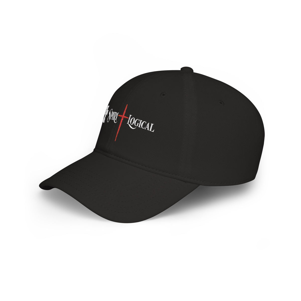 0020LTL Spirilogical Cross Red Low Profile Baseball Cap