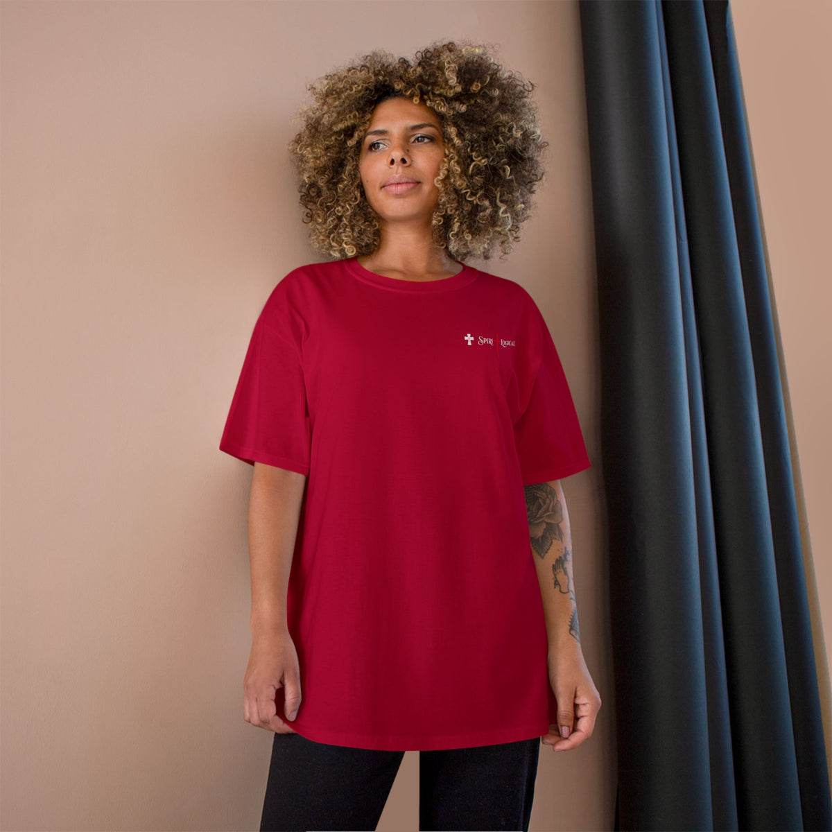 0002LTL t-shirt little logo on front + big logo  on back