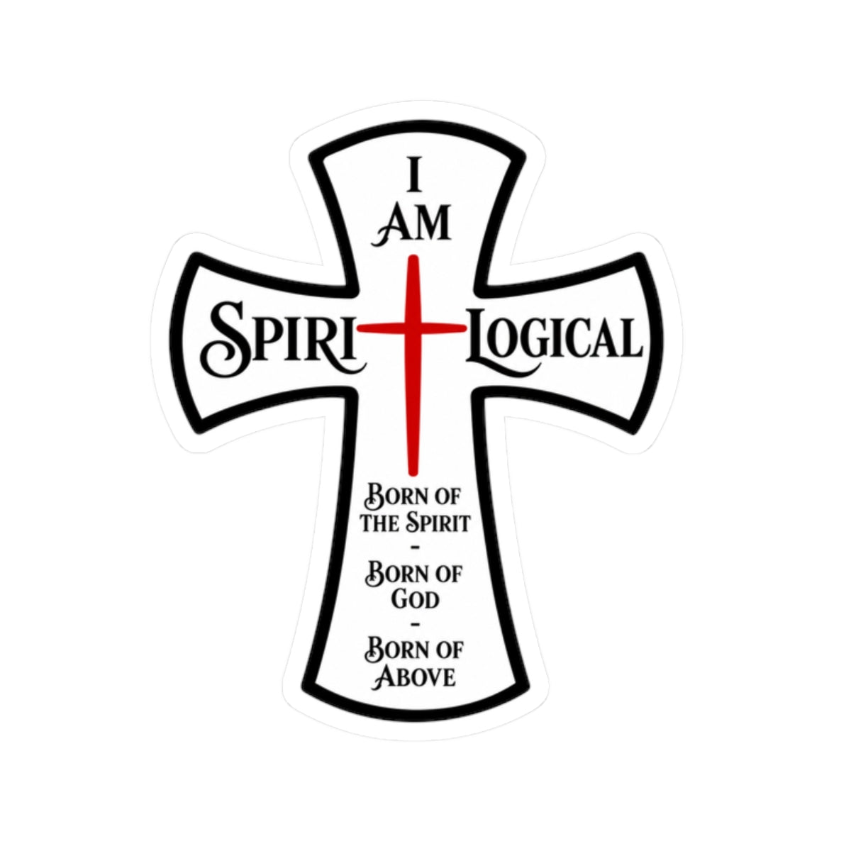 0018 Spiri-Logical Cross Kiss-Cut Sticke
