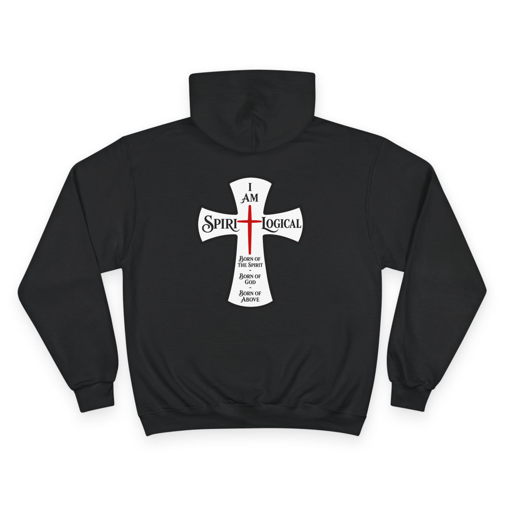 0014 Spirilogical Champion Hoodie nothing on front + big on back