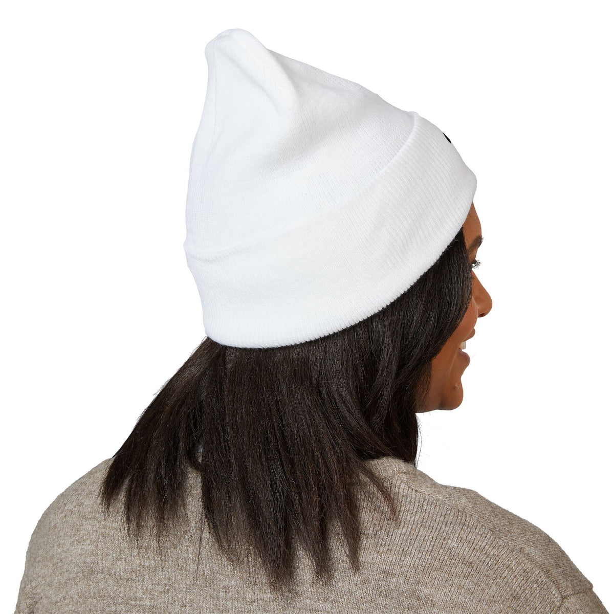 0028W Embroidered Spirilogical Cross Cuffed Beanie