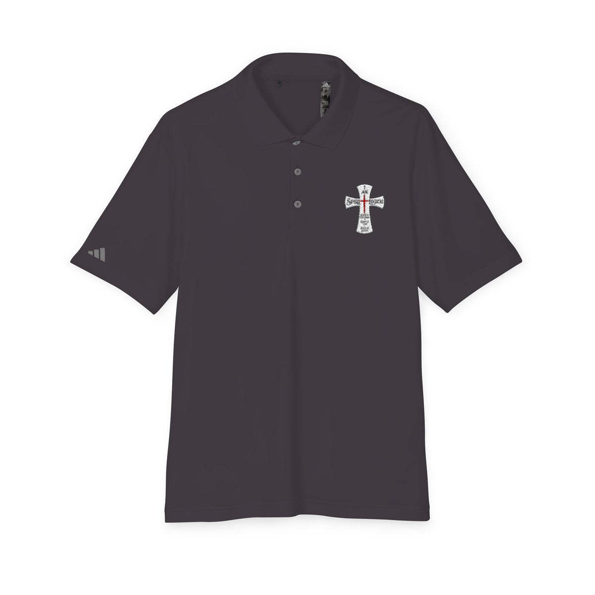 0024 Embroidered Spirilogical Cross Polo Shirt
