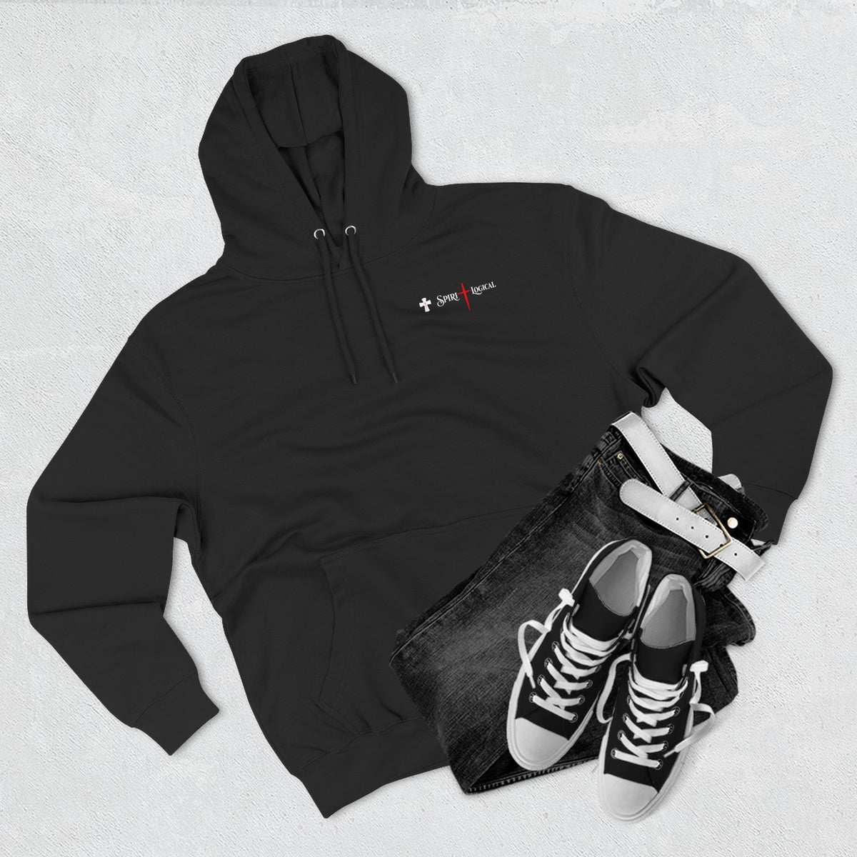 0012NLTL Spirilogical Generic Hoodie little LTL on front + nothing on back