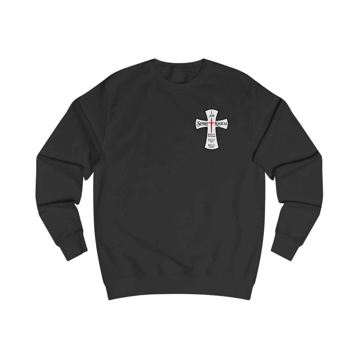 0004 sweatshirt little logo on front + big on back