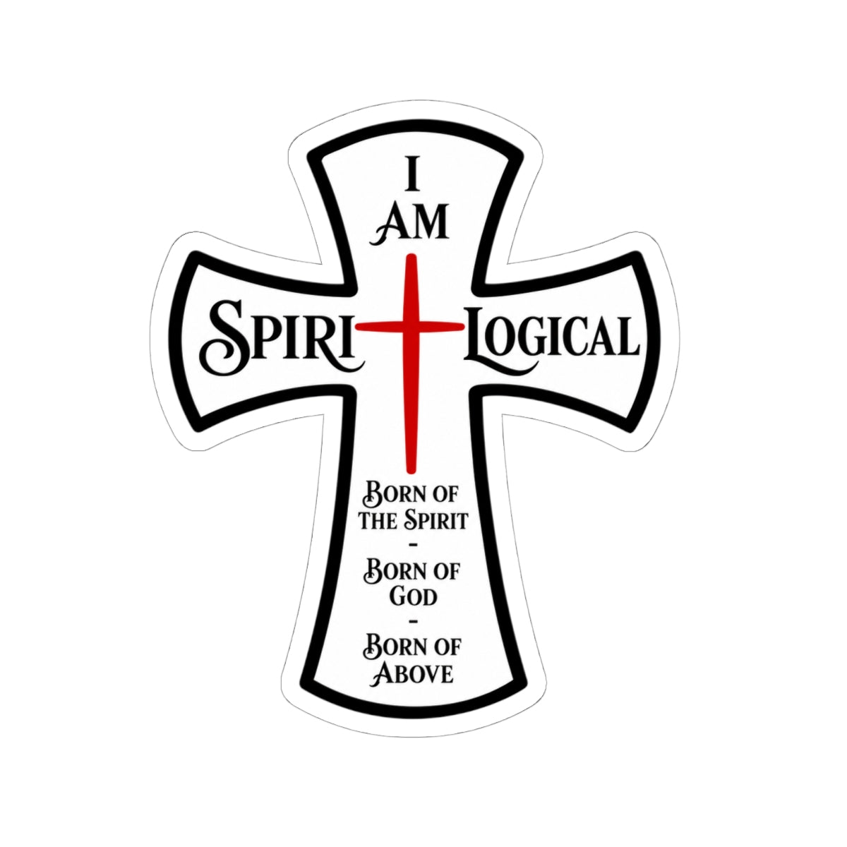 0018 Spiri-Logical Cross Kiss-Cut Sticke