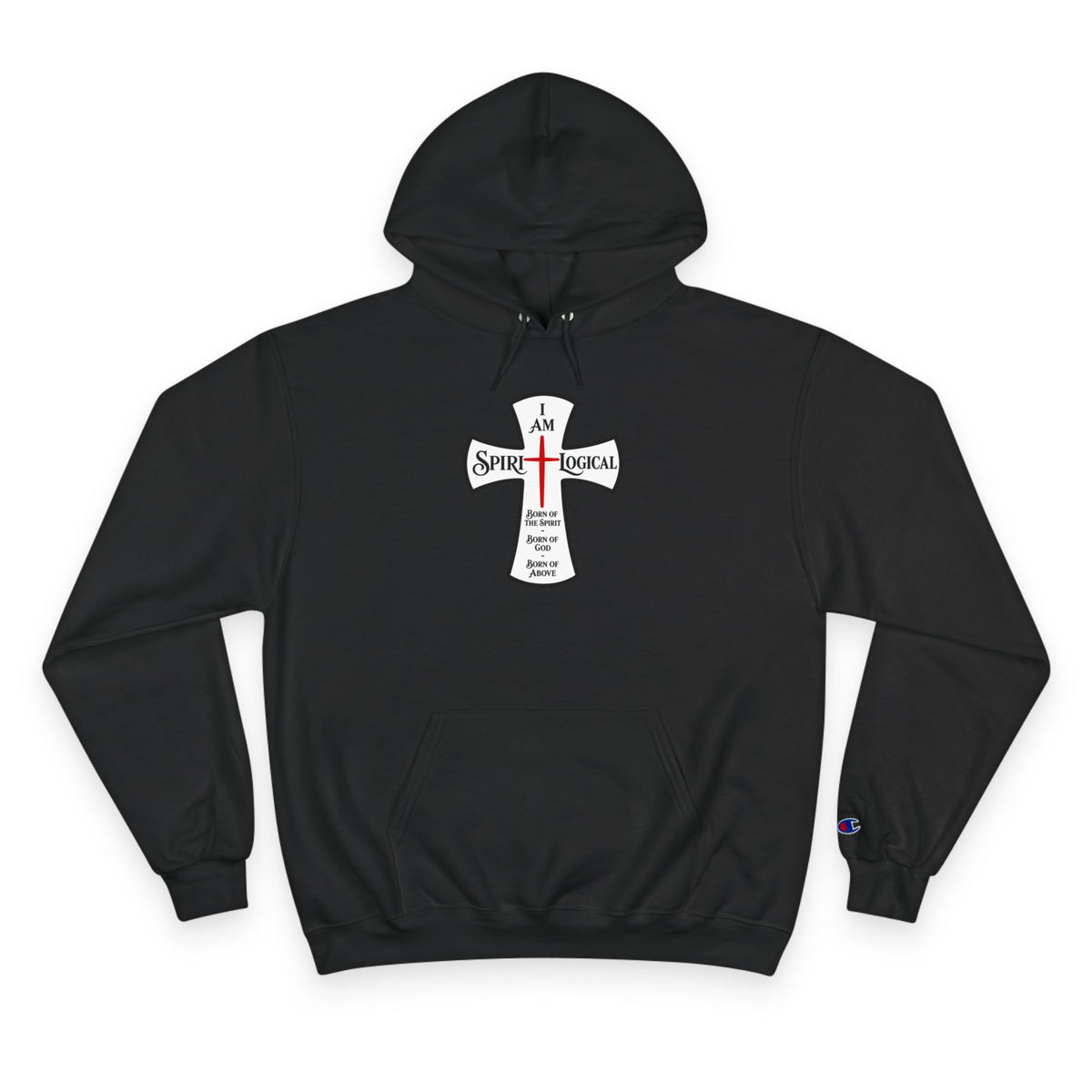 0013 Spirilogical Champion Hoodie big logo on front nothing on back